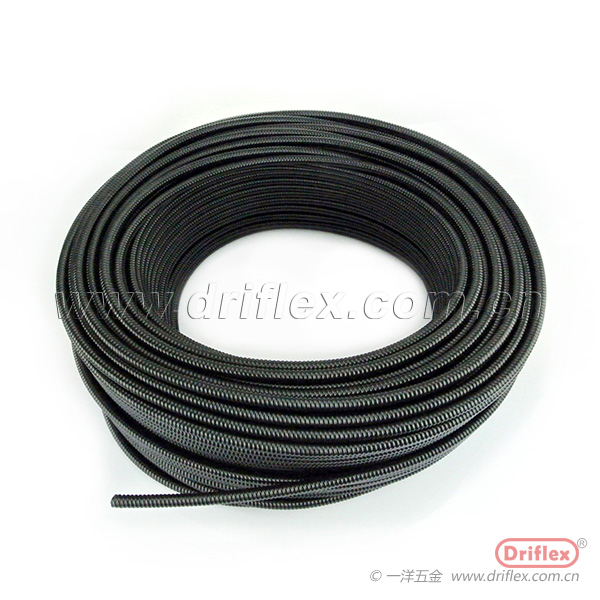 Driflex一洋五金包塑穿线镀锌钢带加PVC波纹管 电线电缆穿线专用