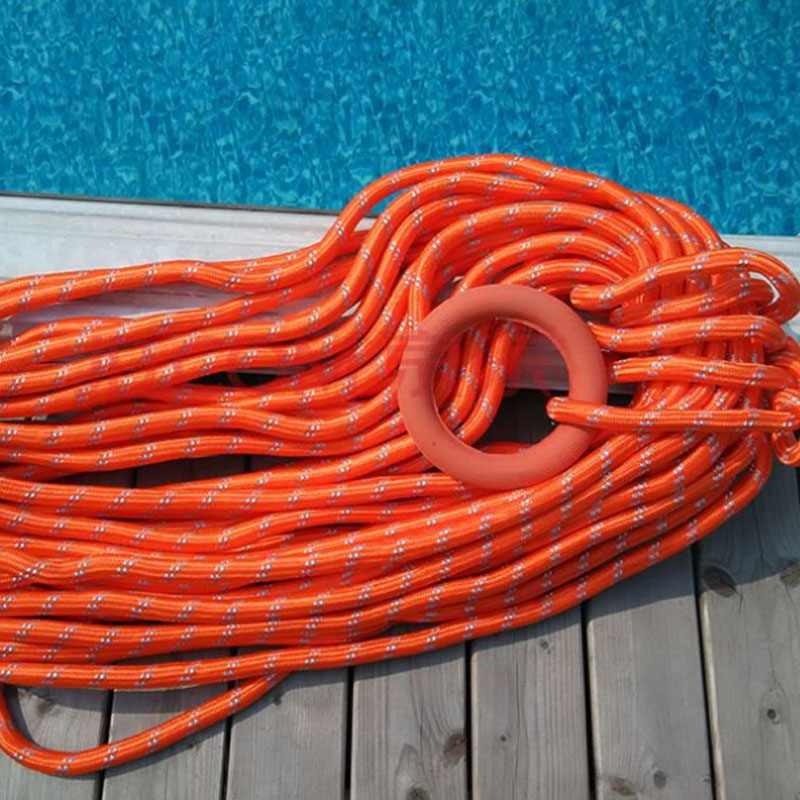 游泳救援漂浮绳30米水上漂浮救生绳潜浮登山安全绳抛揽撇揽绳可定做