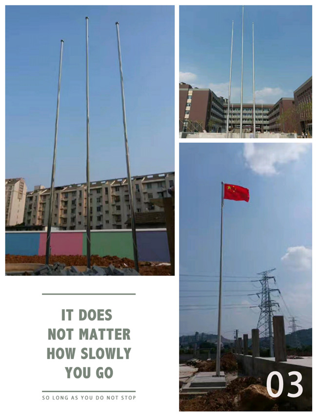 上海不锈钢加工厂虹口区楼顶旗杆广告旗杆