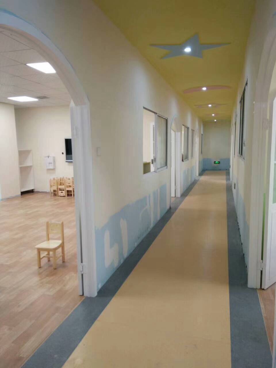 PVC塑胶地板蓬安地胶博物馆幼儿园室内地板