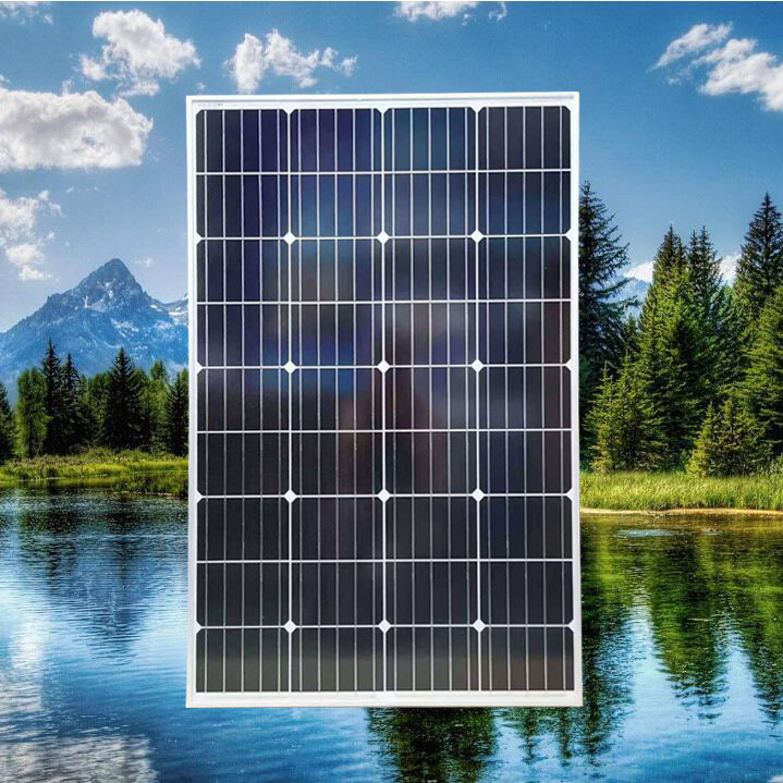 厂家批发晶天太阳能电池组件85W瓦36片庭院灯单晶太阳能电池板