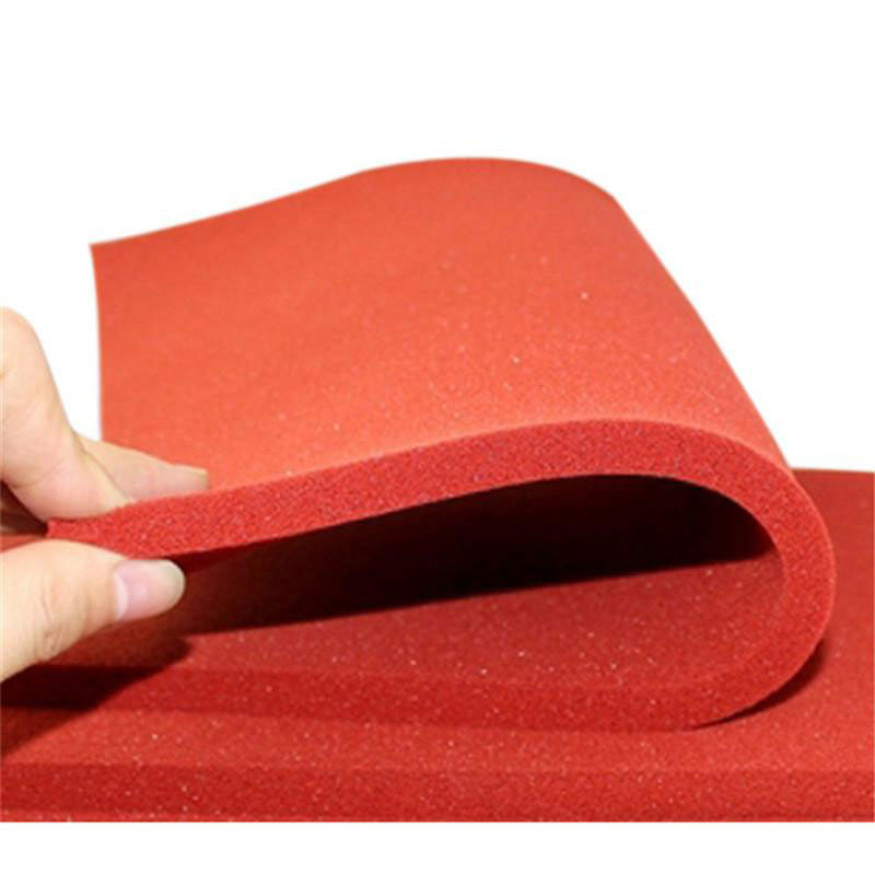 供应耐高温硅胶海绵发泡板 红色布纹硅胶发泡板 开孔硅胶海绵发泡板