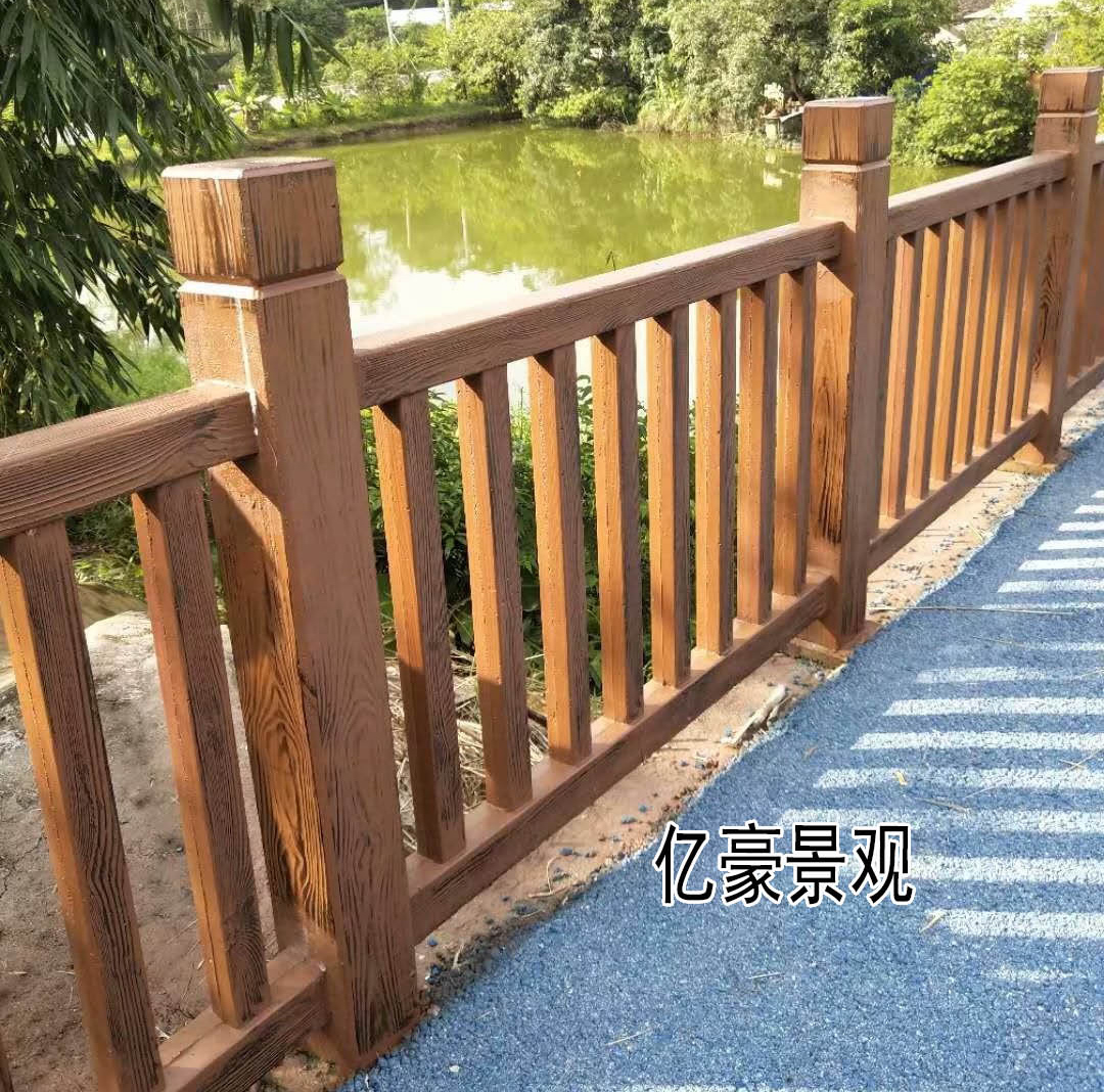 福建莆田水泥仿木栏杆怎么做，三明仿木护栏建设生态美丽乡村围栏