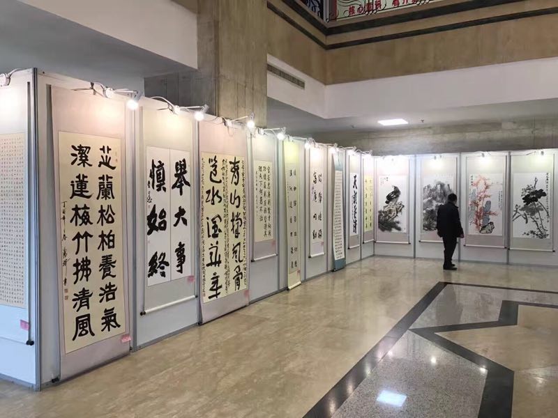 校园作品展出展板书画图片摄影屏风八棱柱框架材料出租