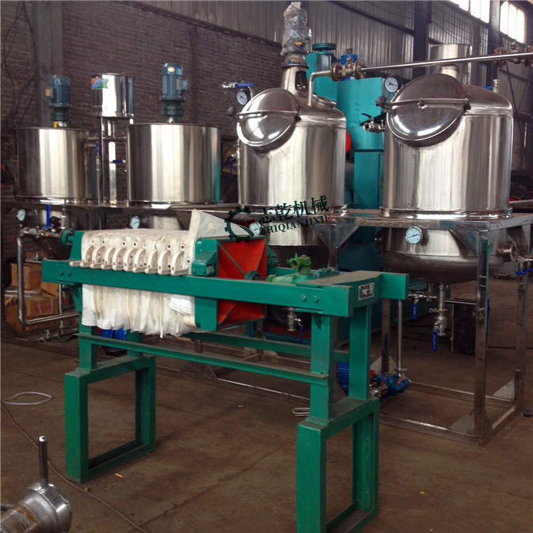 新款棉籽油精炼生产线 动物牛油精炼机 志乾油脂精炼油设备厂家