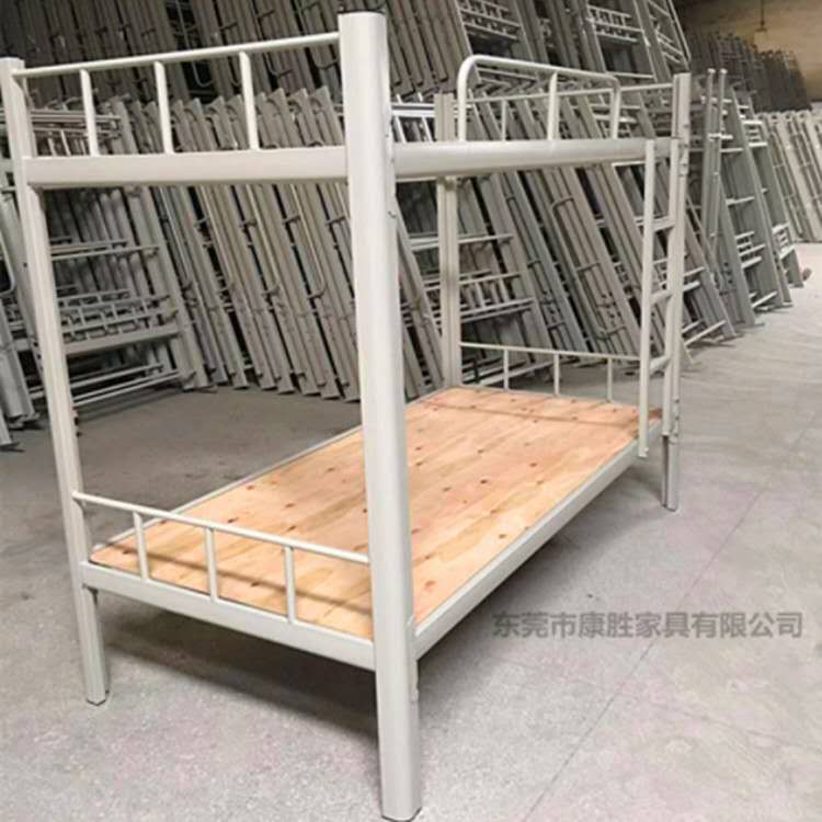 广州上下铺铁架床 东莞康胜家具铁床厂家 员工上下铺铁架床定制