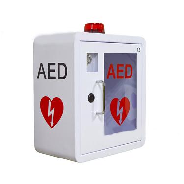 广西自动体外心脏除颤仪器AED存放箱柜AED带警报墙用存放箱