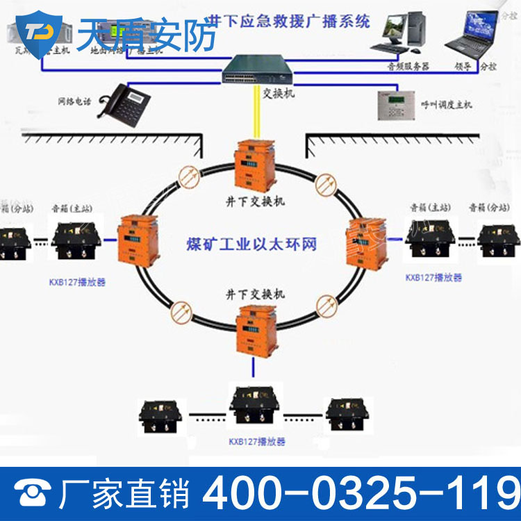矿井应急救援广播系统厂商 天盾安防产品现货