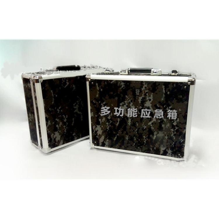 吉林便携迷彩急救箱 铝合金包边迷彩箱 医疗出诊箱应急包空箱