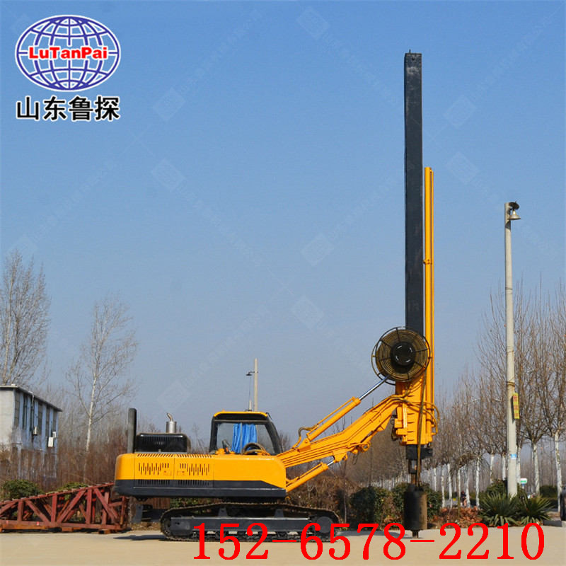 太阳能光伏履带式打桩机5.5米光伏电站工程钢管桩压桩机