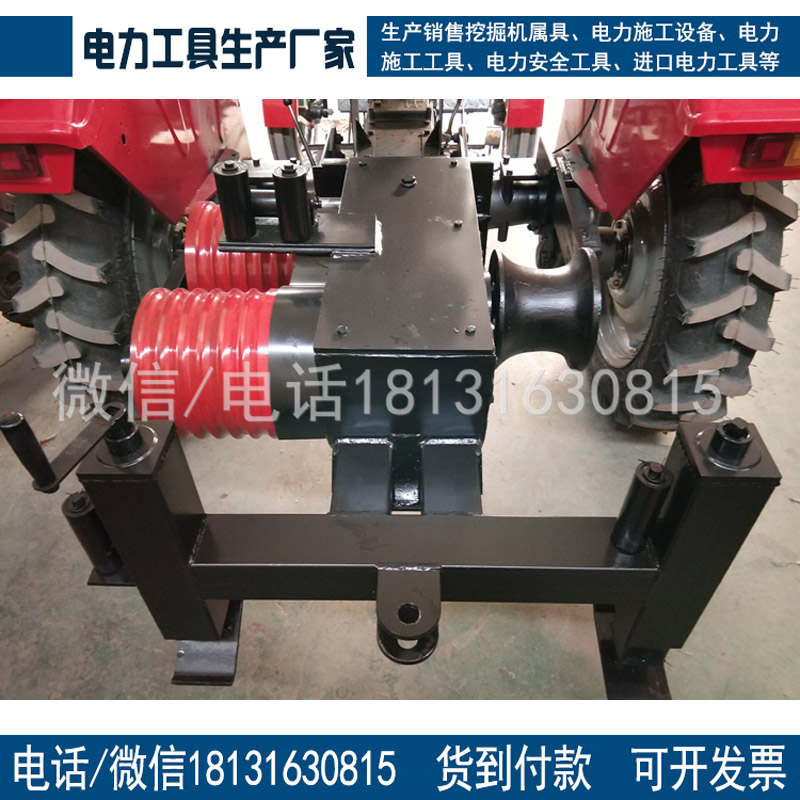 拖拉机牵引机5吨四轮牵引绞磨机电缆牵引放线80型拖拉机