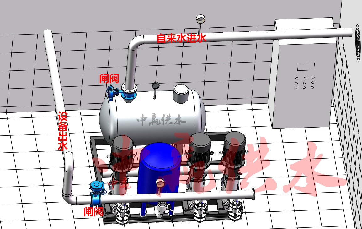 甘肃敦煌市无负压主水管变频节能设备