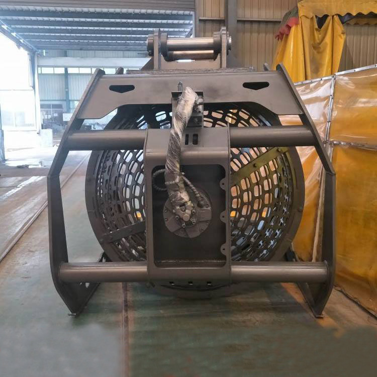 20吨级挖机滚筒筛 旋转筛分斗 液压筛沙筛石液压网格斗 挖机属具