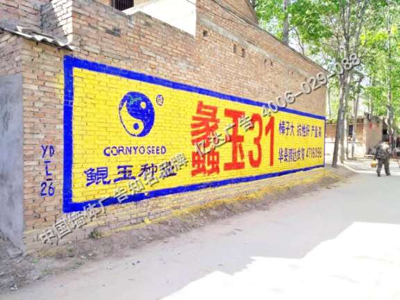 成都墙体广告四川广元中国平安围墙广告助力下沉市场
