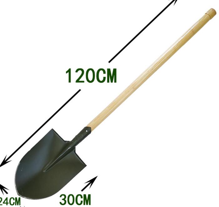 工兵铲尖头锹大号战备锹大军锹铁锹钢锹铁锨抗洪防汛救援工具