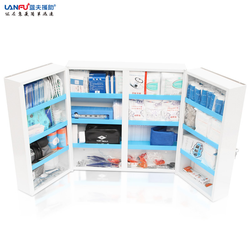 双门双开壁挂式急救箱 LF-16032急救箱 金属急救箱 壁挂急救箱