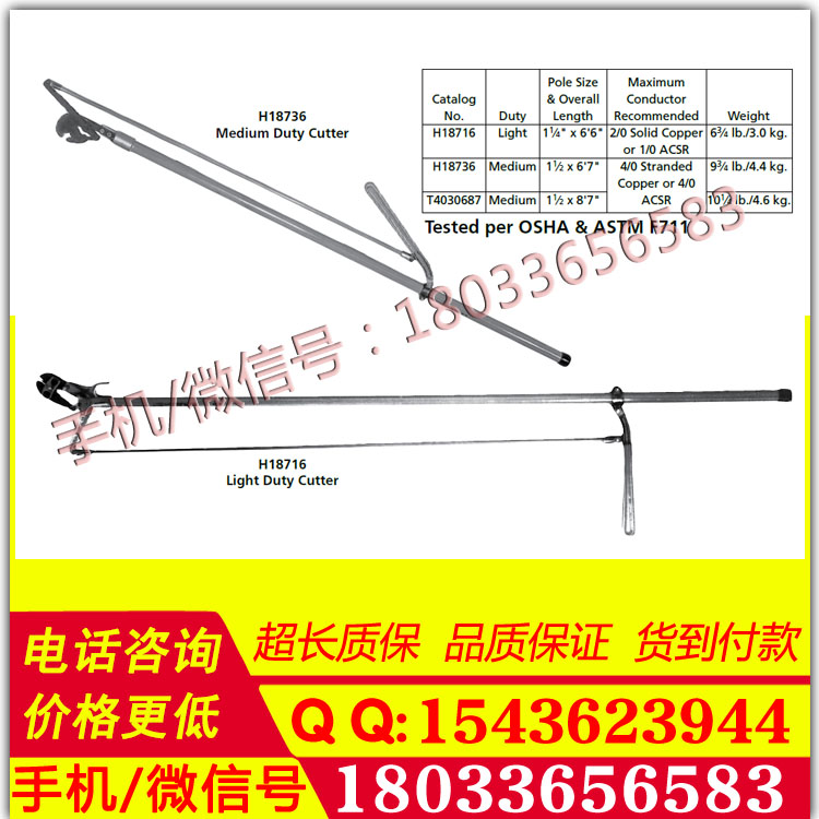 电缆切刀T403-0687 杠杆型电线切刀美国CHANCE原装