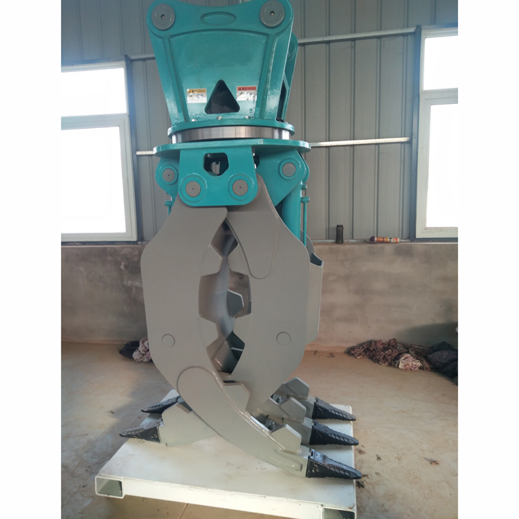 6-8吨挖掘机液压旋转抓木器 挖掘液压抓钢机 装载机附具抓铁机