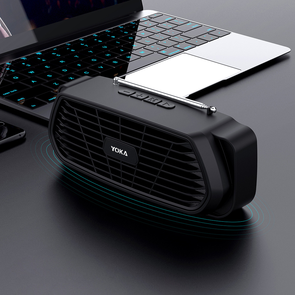 2020新款YKO7蓝牙音响自带天线便携礼品小音箱音质清晰插卡音响