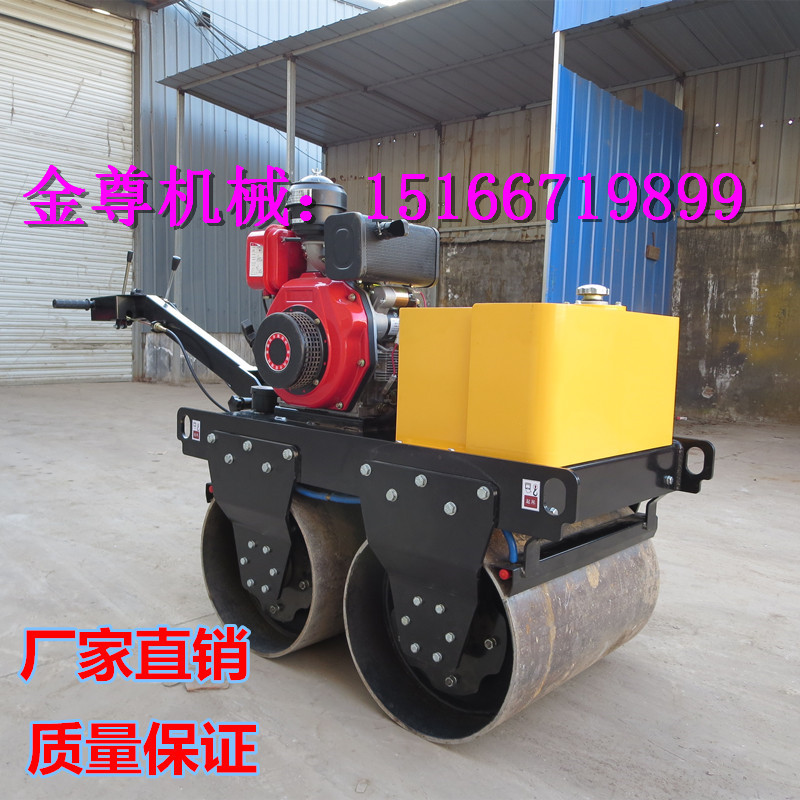 一吨小型座驾式压地机 载人式钢轮轧道机 小型手扶单轮压路机