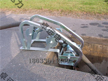 三联井口滑轮井口放线框架式三联滑轮单轮井口保护滑车