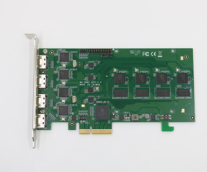 金微视高速PCIE4路HDMI采集卡 1080P高清视频采集卡 广播级视频采集卡