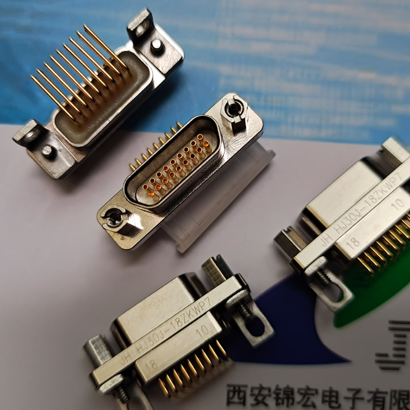 现货PCB板插座HJ30J-18ZKWP7高速矩形连接器锦宏牌