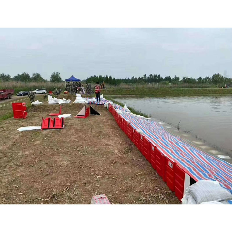 应急防汛挡水板75公分高防洪板红色L型防汛板湖南城市挡水板