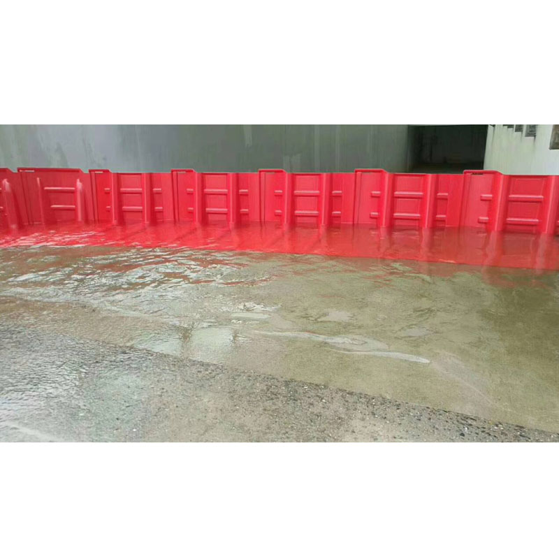 红色50公分高挡水板活动式防洪板广东地铁口挡水板L型挡水板