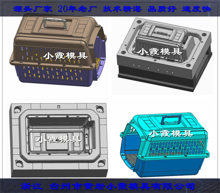 黄岩注塑塑料托运动物箱模具