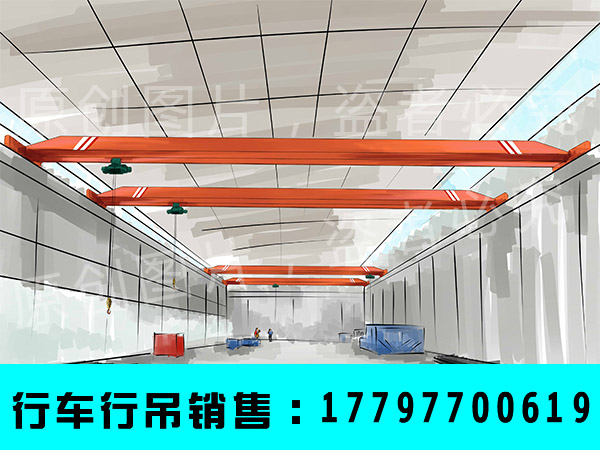 云南保山10吨单梁行车厂家生产QZ抓斗行吊