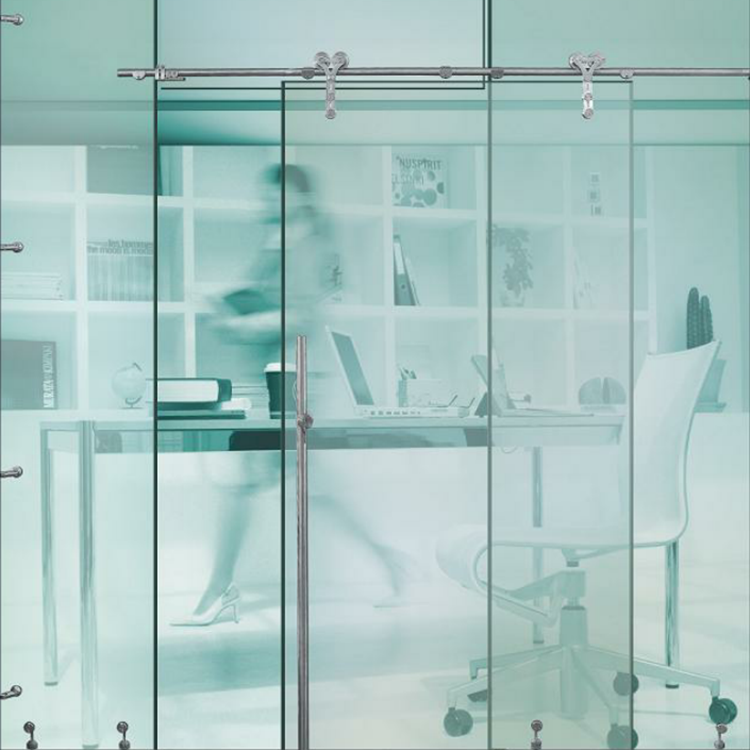 欧洲古典风格办公室玻璃移门吊轮不锈钢五金01A-C不锈钢滑轮