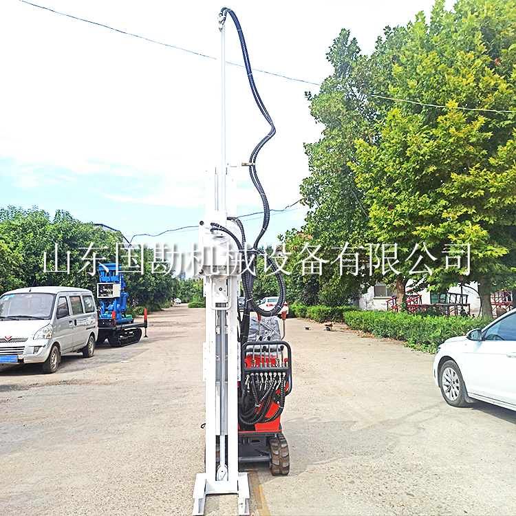 小型履带冲击取土钻机 20米直推土壤取样钻机
