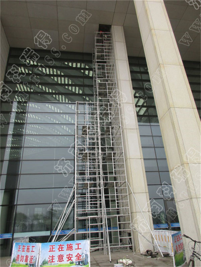 单双宽铝合金脚手架 直爬梯 加厚快装焊接架 工程移动梯子