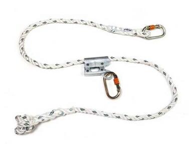 供应可调式工作定位绳PN242-2螺纹锁棉纶绳需配安全带