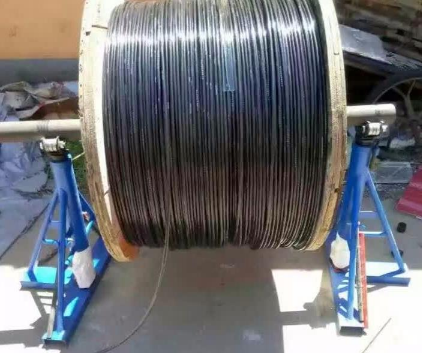 电缆放线架5吨8吨三角立式线缆支架光纤光缆液压螺旋手板棘轮式