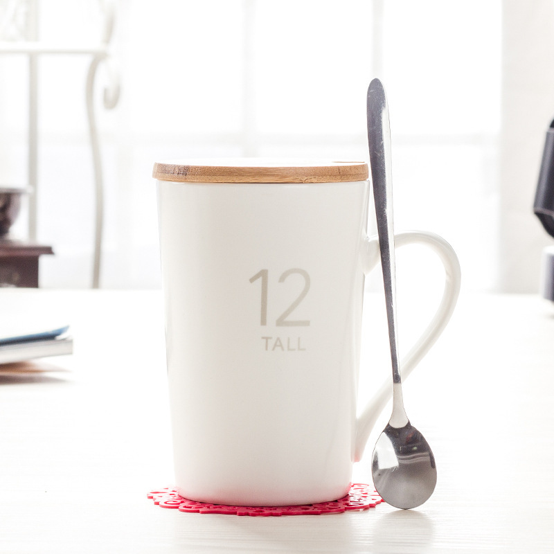 北欧风陶瓷咖啡杯 创意马克杯商务礼品杯定制
