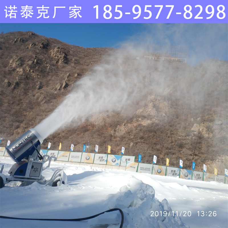 新型造雪机打造美丽雪乡 通化造雪设备零度正常工作