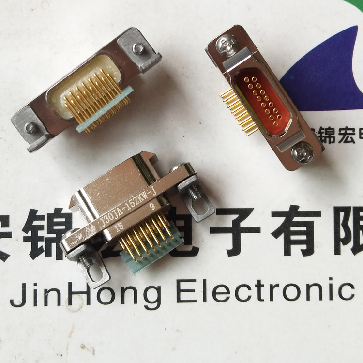 弯式的J30JA-15TJW-J印制板矩形连接器插头供应