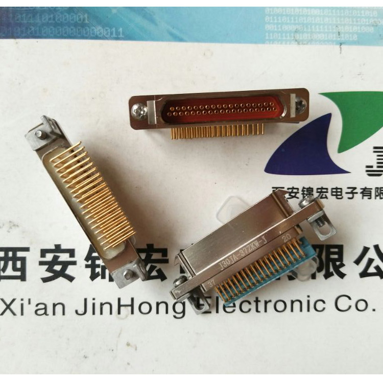 PCB器件J30JA-37TJW-J弯式矩形连接器供应