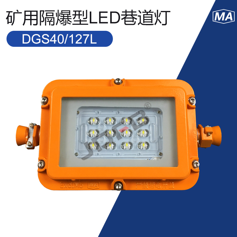 DGS40/127L矿用隔爆型LED巷道灯18/24/28/30/36/40W防爆照明灯