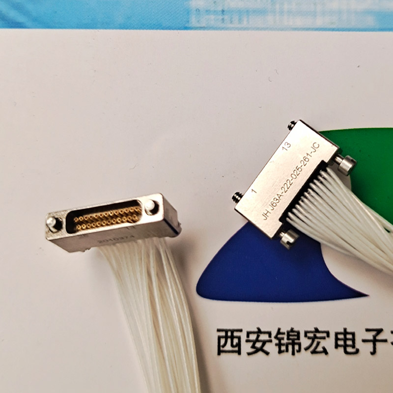 带线压接J63A-222-025-161-TH矩形连接器小体积产品供应