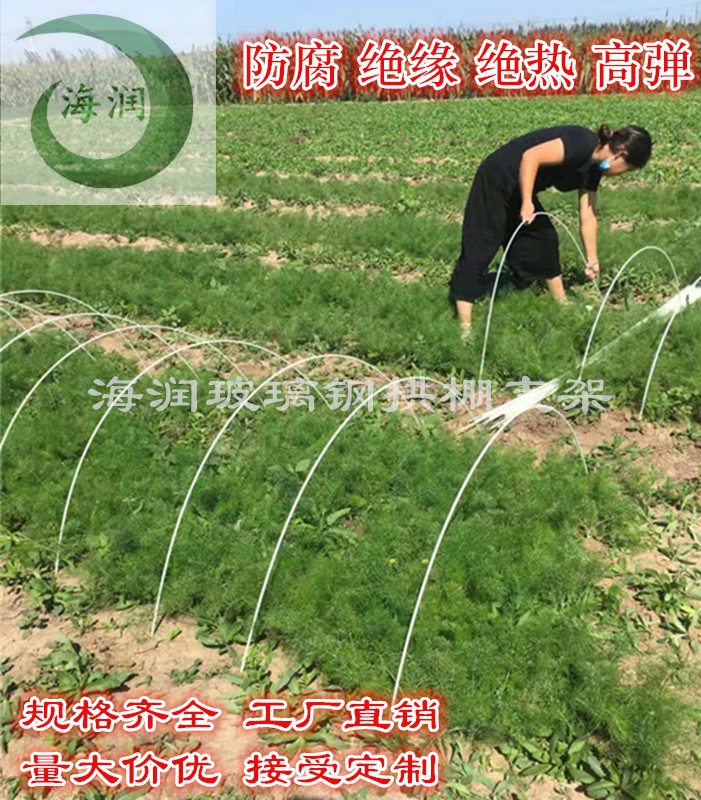 河北海润供应高弹花卉蔬菜育苗棚拱杆多肉保温棚杆