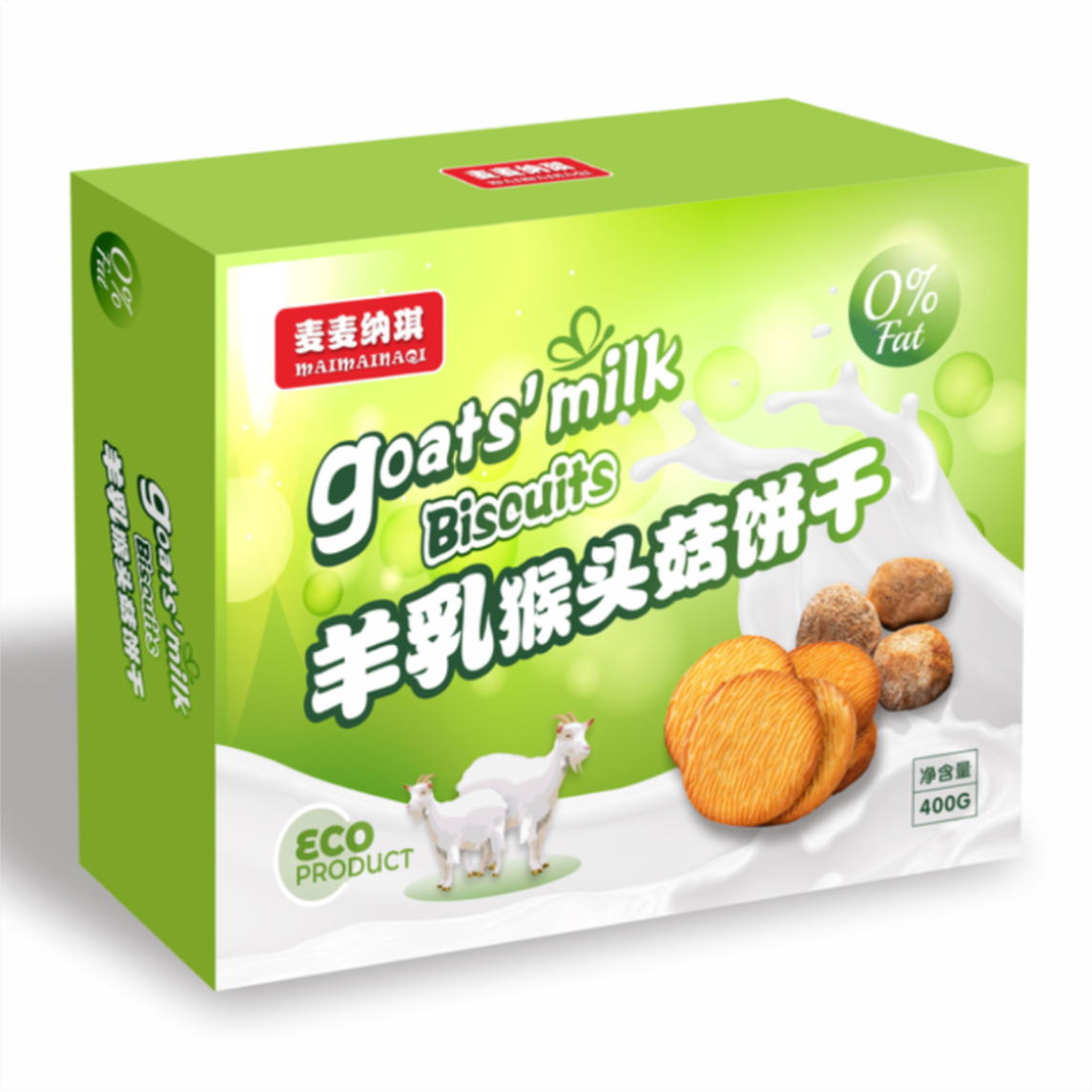 羊鲜乳猴头菇饼干400g 四季香批发零售
