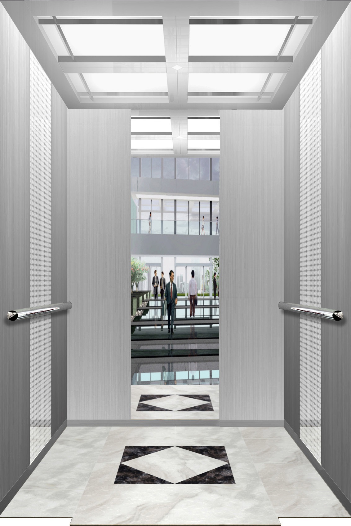 电梯轿厢装饰装潢 - 电梯轿厢装潢效果图 -河南 电梯装潢公司