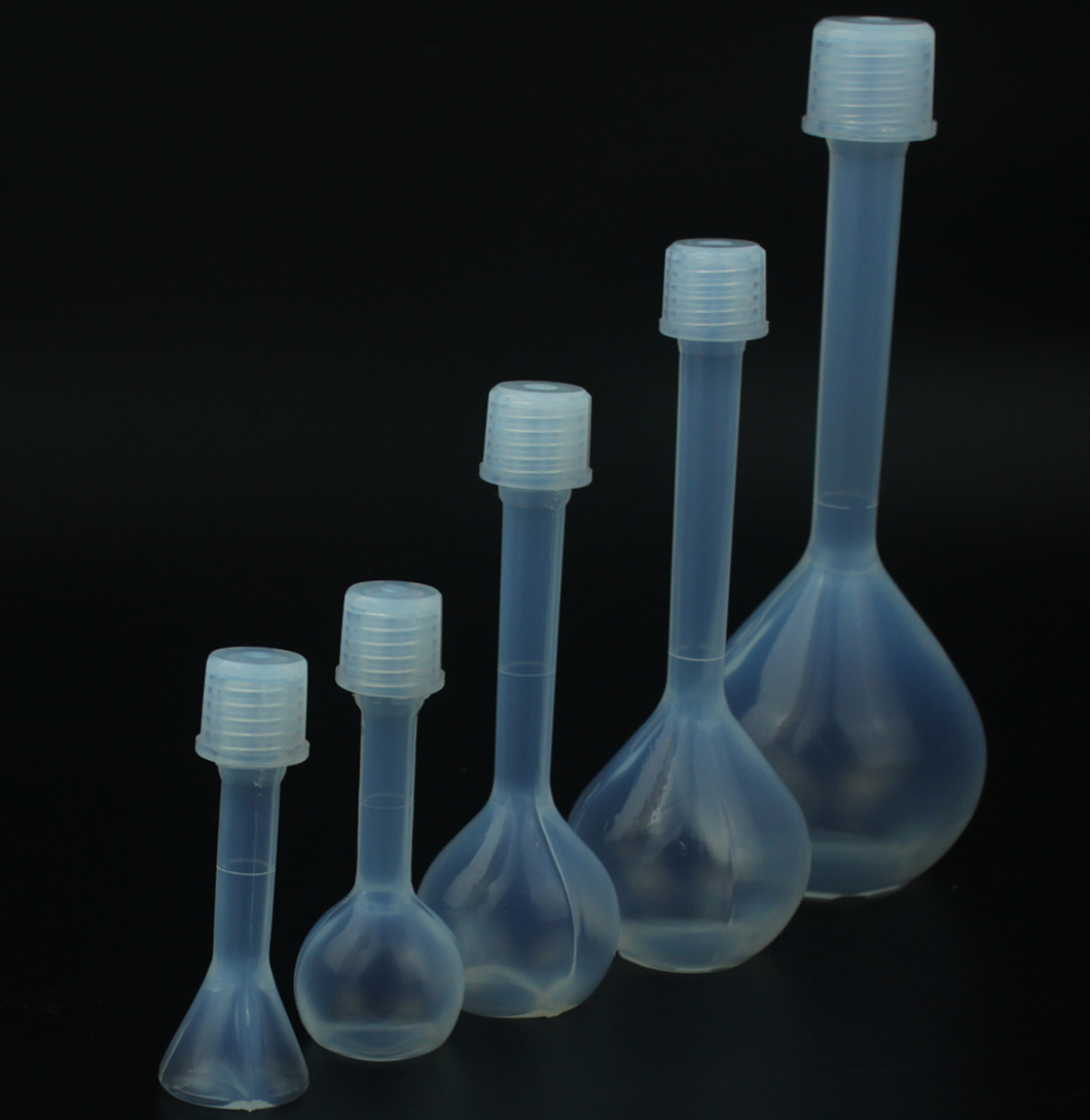 透明聚四氟容量瓶PFA容量瓶可激光打标刻度清晰