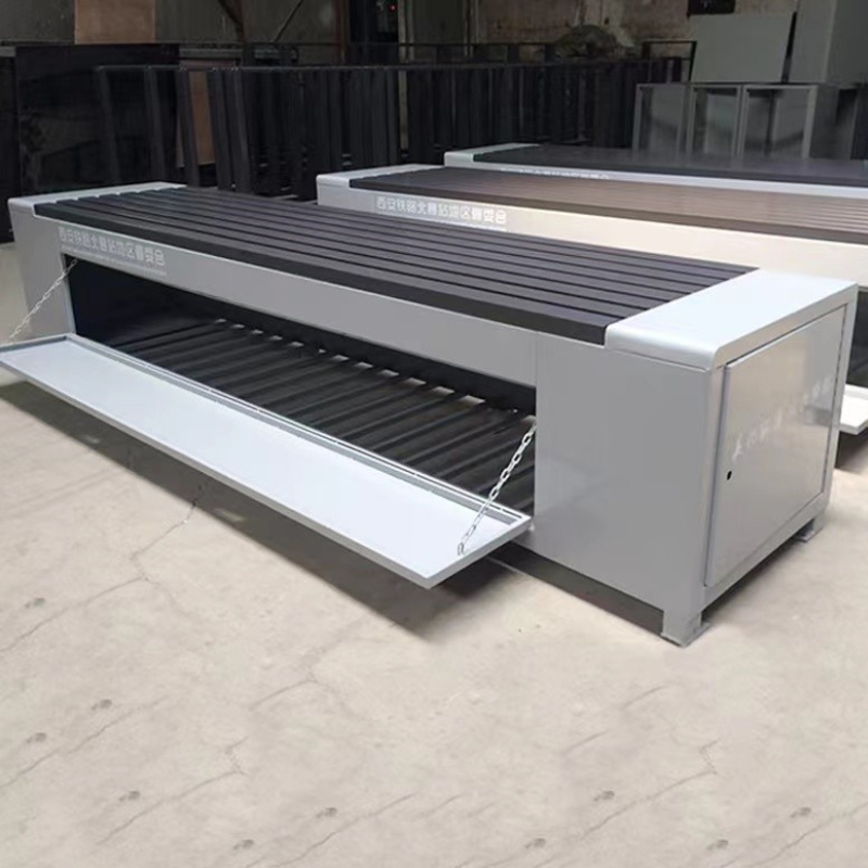 太原户外仿木保洁员工具箱座椅环卫工具收纳柜生产厂家