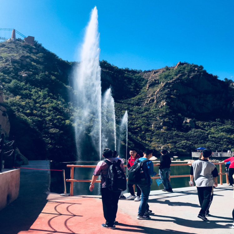 乳山景区户外网红喊泉山东三喜