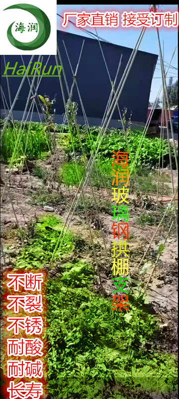 河北海润定制纤维棒拱棚支架 园艺花卉多肉保温棚杆