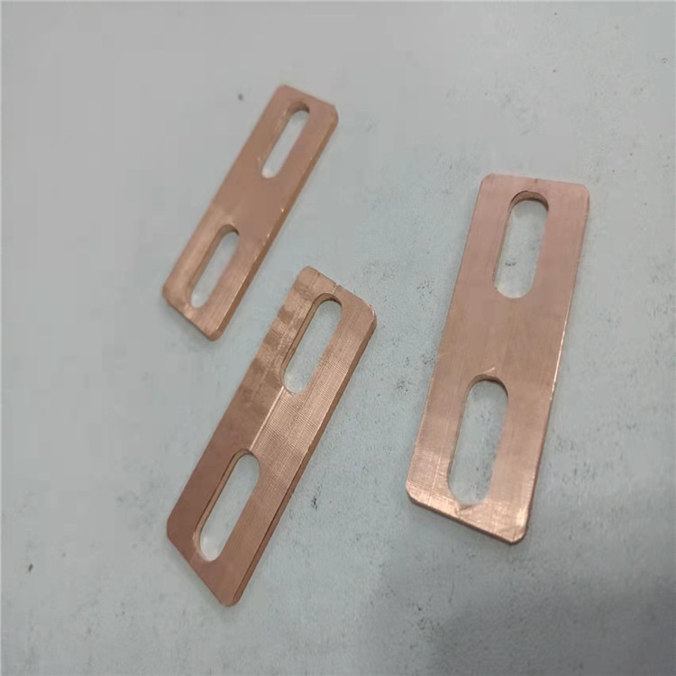 紫铜连接片 冲压铜排 开口铜母排 异形铜排定制